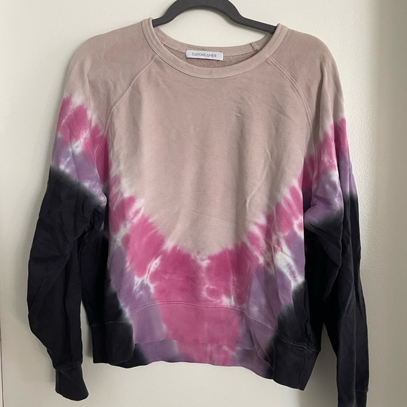Daydreamer Tops - DAYDREAMER Tie Dye Cotton Crewneck - Medium